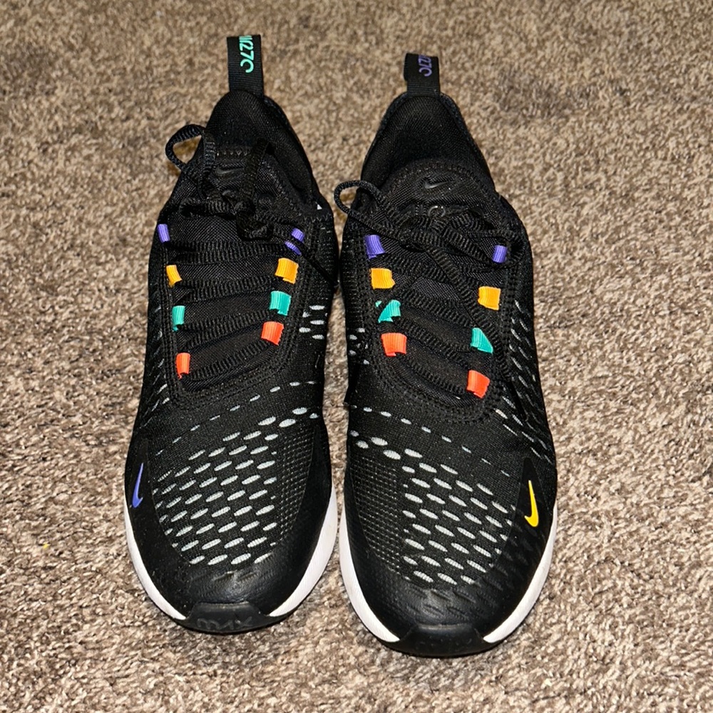 Nike Women’s Black Sneakers with Multicolor Accents
